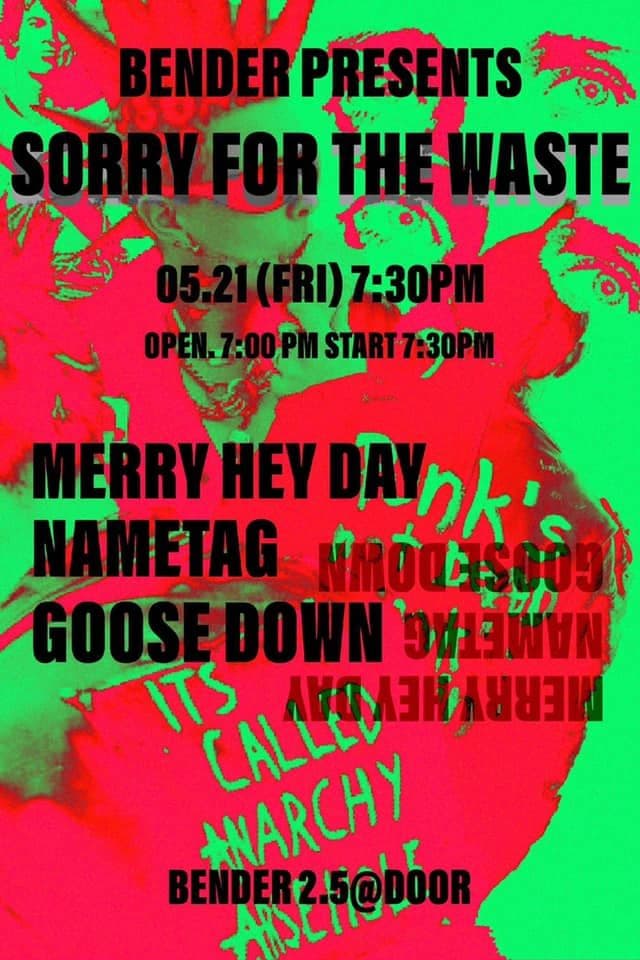 SORRY FOR THE WASTE