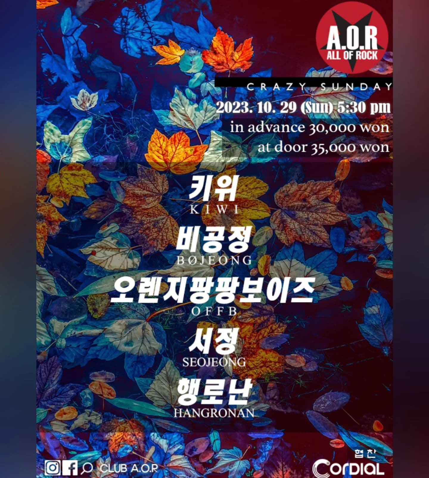 A.O.R CRAZY SUNDAY