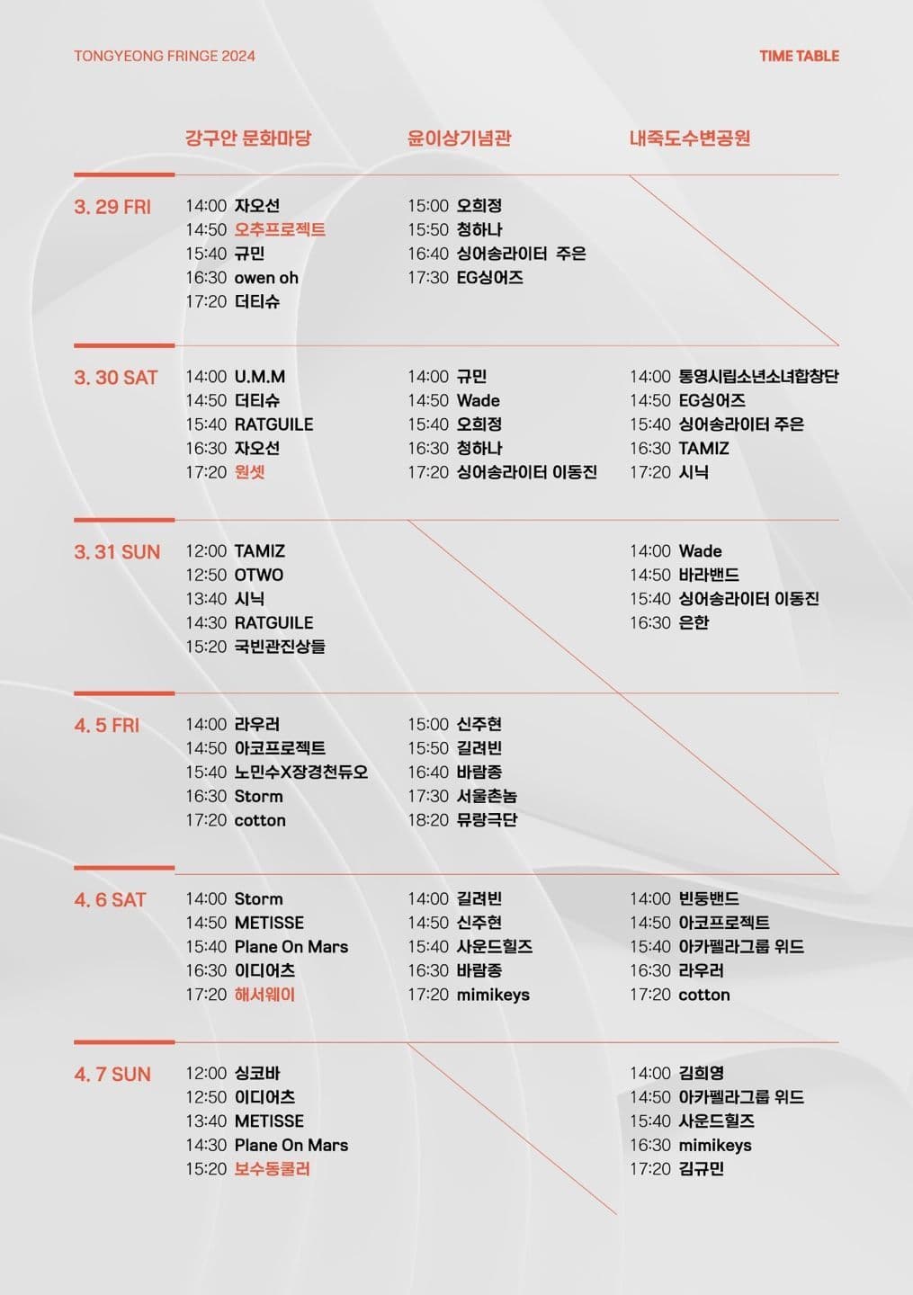 2024 통영 프린지 poster 2