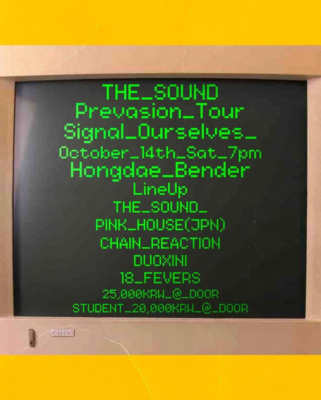 2023 THE SOUND "PREVASION" TOUR - 홍대 벤더